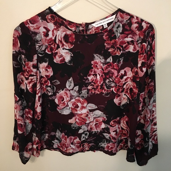 CUPCAKES AND CASHMERE Floral • Back Button • Crop - Picture 2 of 7